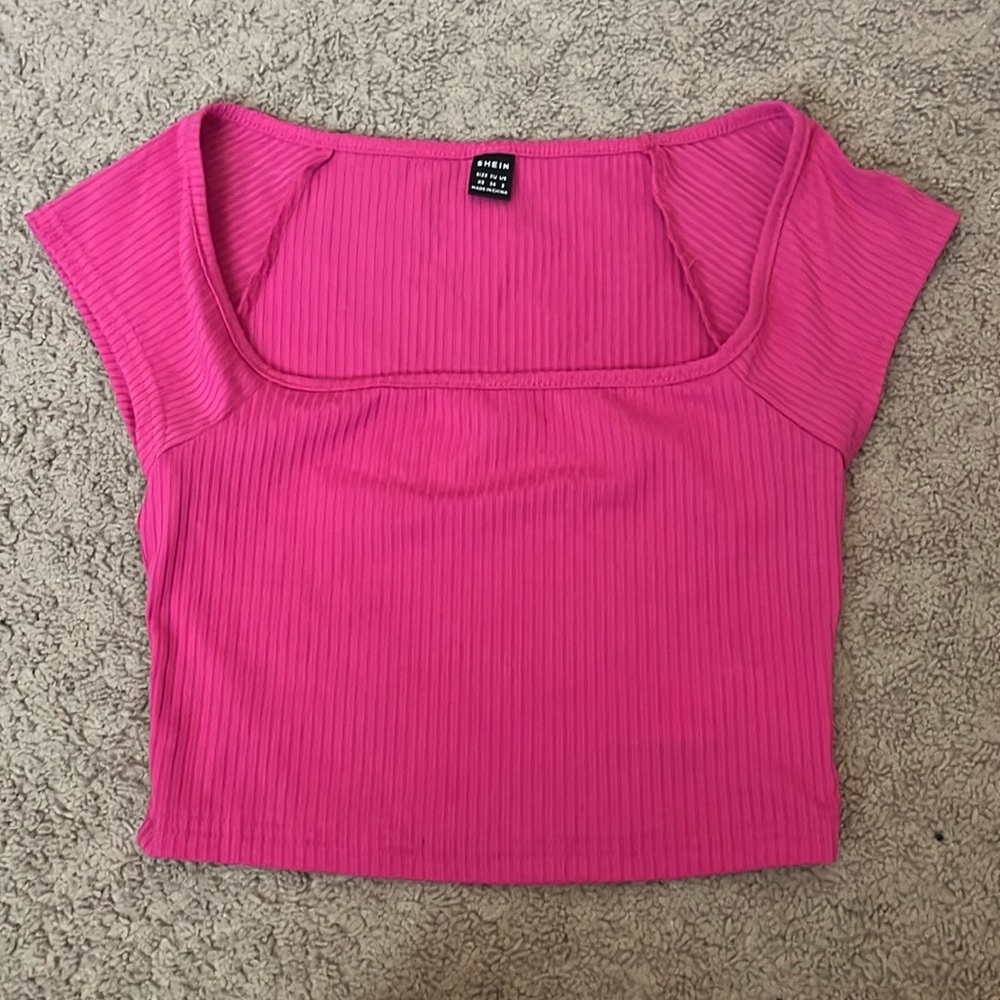 Shein Hot Pink Crop Top